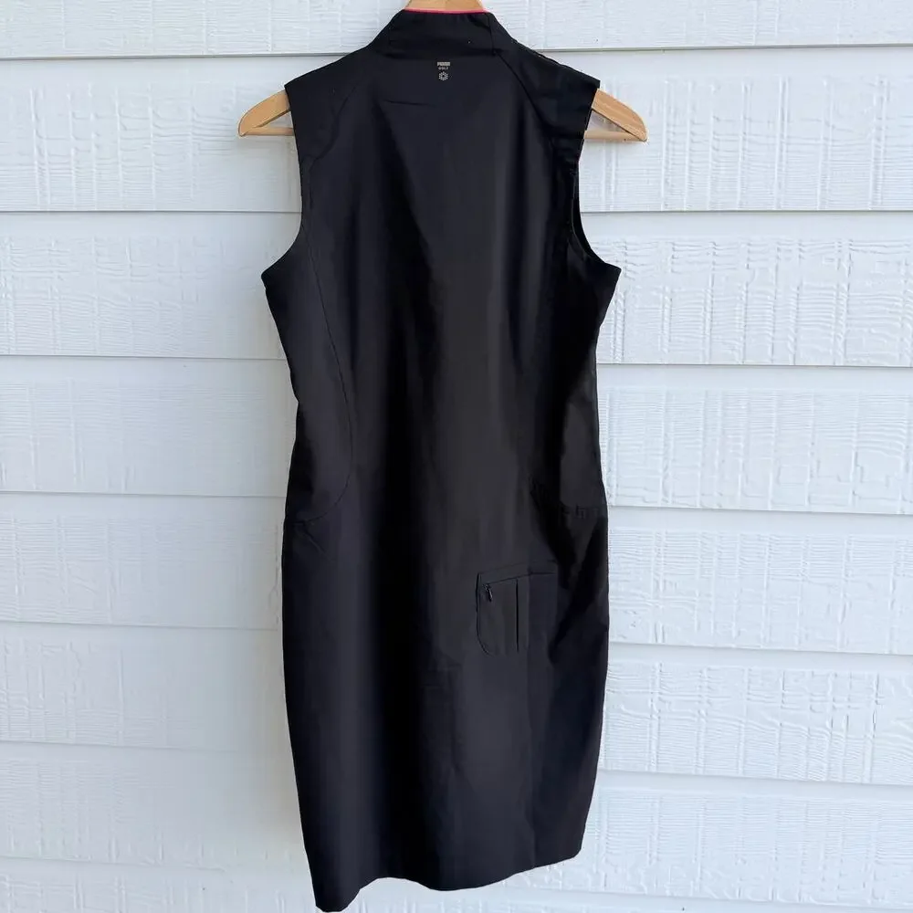 PUMA Golf Black Pink Athletic Dress Large